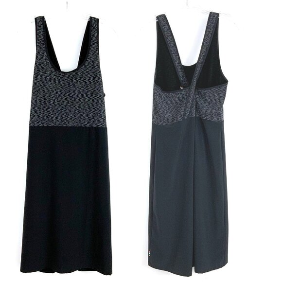 Smartwool Willow Lake Tank A-Line Dress In Black/Space Dye Sz L - Picture 13 of 16